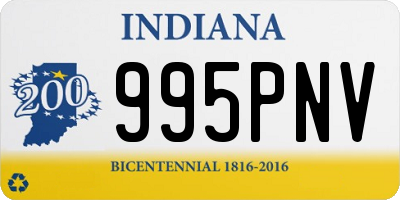 IN license plate 995PNV