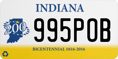 IN license plate 995POB