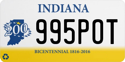 IN license plate 995POT