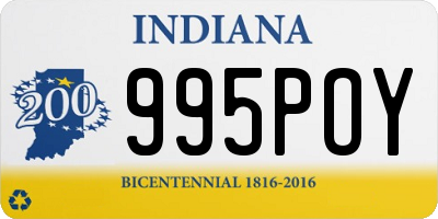 IN license plate 995POY