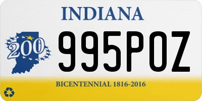 IN license plate 995POZ