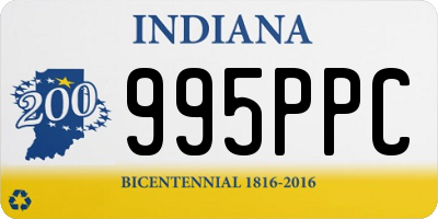 IN license plate 995PPC