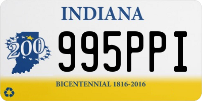 IN license plate 995PPI