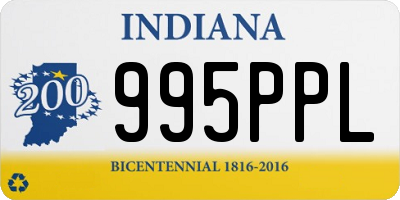 IN license plate 995PPL