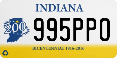 IN license plate 995PPO