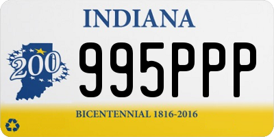 IN license plate 995PPP