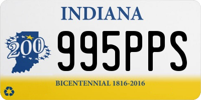IN license plate 995PPS