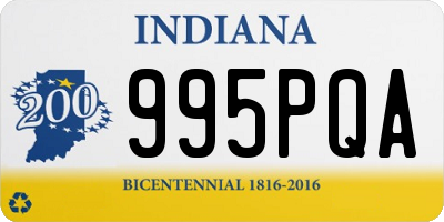IN license plate 995PQA
