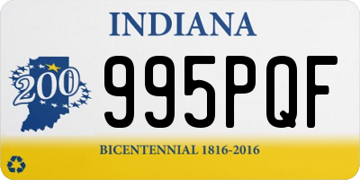 IN license plate 995PQF