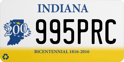 IN license plate 995PRC