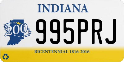 IN license plate 995PRJ