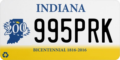 IN license plate 995PRK