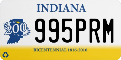 IN license plate 995PRM