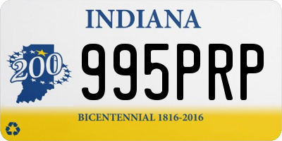 IN license plate 995PRP