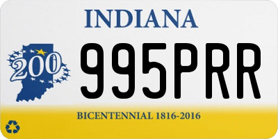 IN license plate 995PRR