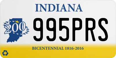 IN license plate 995PRS