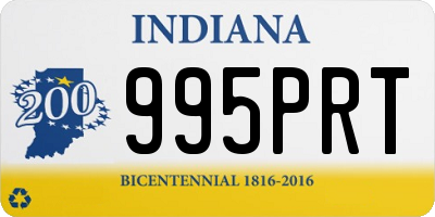 IN license plate 995PRT