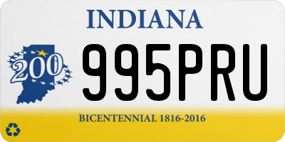 IN license plate 995PRU