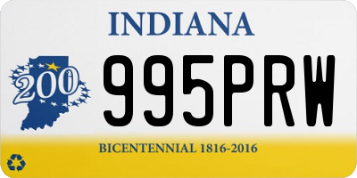 IN license plate 995PRW