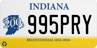 IN license plate 995PRY