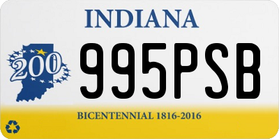 IN license plate 995PSB