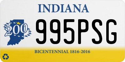 IN license plate 995PSG