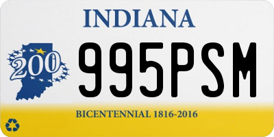 IN license plate 995PSM