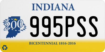 IN license plate 995PSS