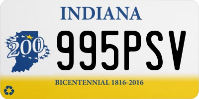 IN license plate 995PSV