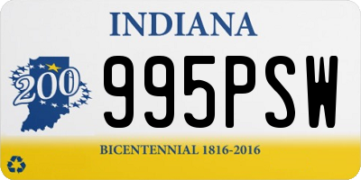 IN license plate 995PSW