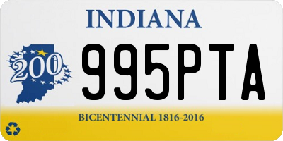 IN license plate 995PTA