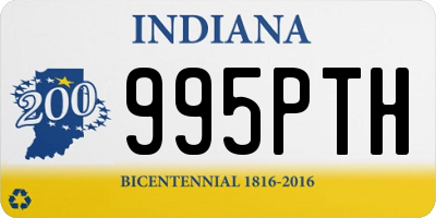 IN license plate 995PTH