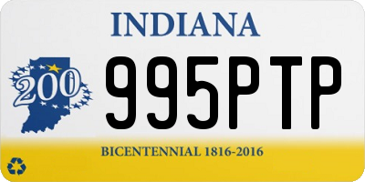 IN license plate 995PTP