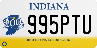 IN license plate 995PTU