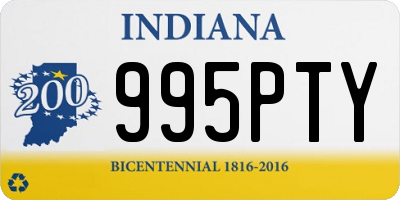 IN license plate 995PTY