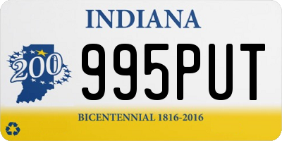 IN license plate 995PUT