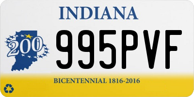 IN license plate 995PVF