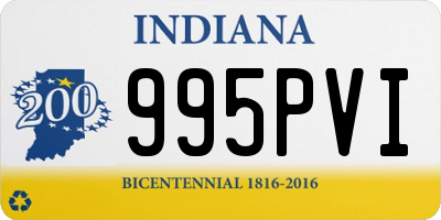 IN license plate 995PVI