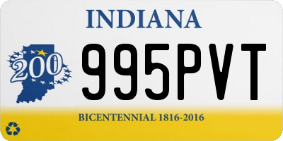 IN license plate 995PVT