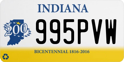 IN license plate 995PVW