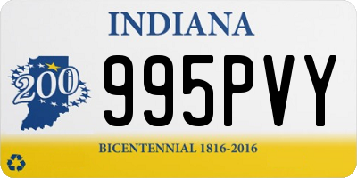 IN license plate 995PVY