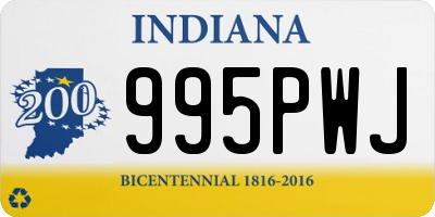 IN license plate 995PWJ