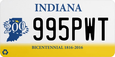 IN license plate 995PWT