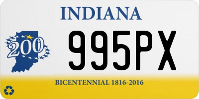 IN license plate 995PX