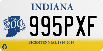 IN license plate 995PXF