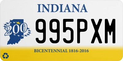 IN license plate 995PXM