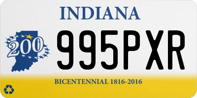 IN license plate 995PXR