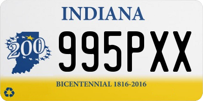 IN license plate 995PXX