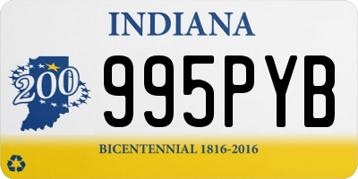 IN license plate 995PYB