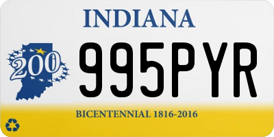 IN license plate 995PYR